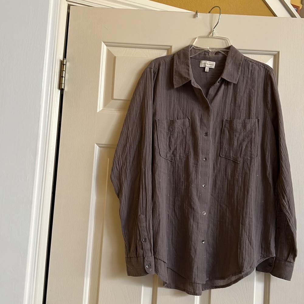 Lucky brand long sleeve tops
 ( gauzy fabric )